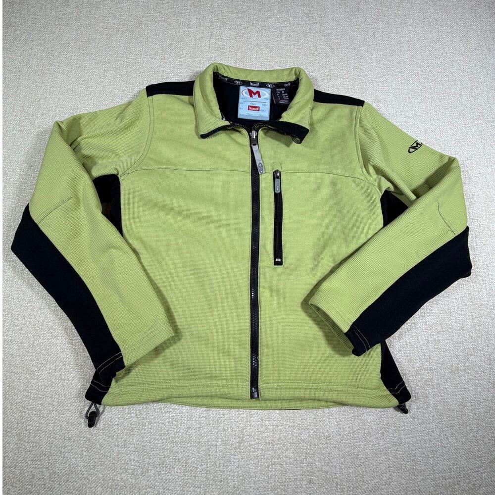 Marker Women Medium Green Black Zip Front Long Sleeve Lightweight Cycling Jacket